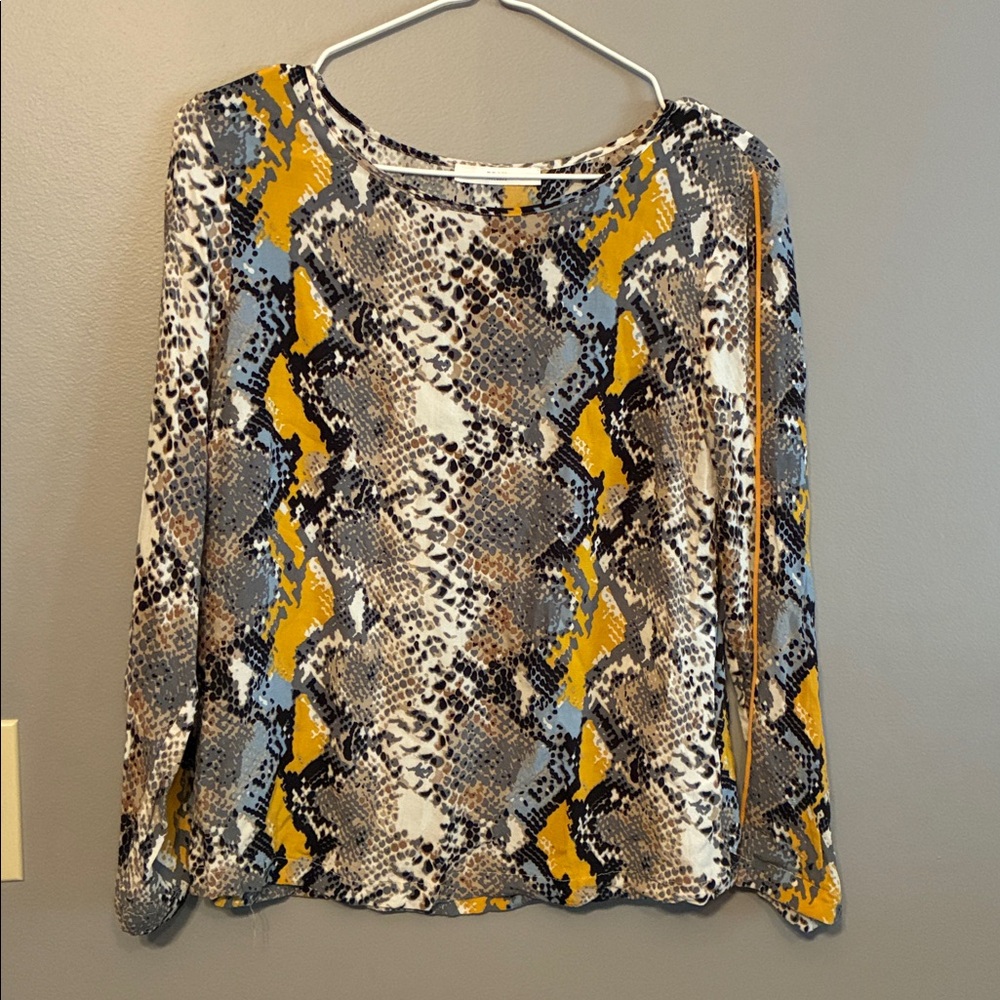 Brax Multicolor Snake Print Top